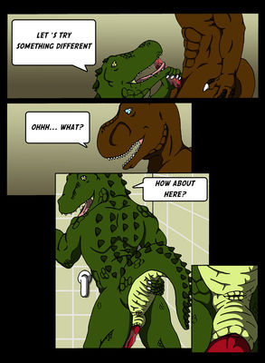 Buddy Buddy 13
art by nx-3000
Keywords: comic;dinosaur;theropod;raptor;crocodilian;alligator;male;anthro;M/M;penis;oral;from_behind;closeup;shower;nx-3000