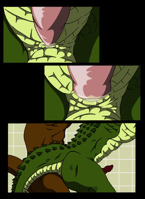 Buddy Buddy 15
art by nx-3000
Keywords: comic;dinosaur;theropod;raptor;crocodilian;alligator;male;anthro;M/M;penis;from_behind;anal;closeup;spooge;shower;nx-3000