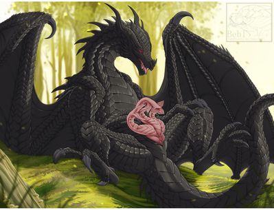 BlackDragon1105
art by bebl
Keywords: dragon;male;feral;solo;penis;hemipenis;bebl