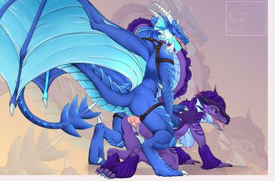 DraCore and Embrya
art by bebl
Keywords: dragon;dragoness;male;female;anthro;breasts;M/F;penis;from_behind;vaginal_penetration;bebl