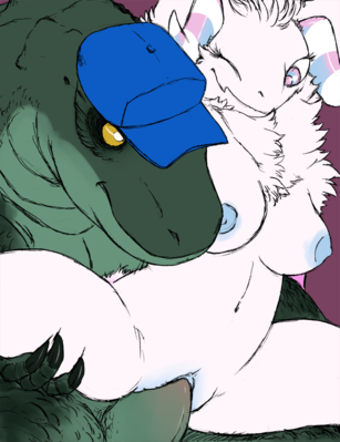 Zill and Sugarbeast Having Sex
art by beltaguise
Keywords: godzilla;gojira;dragoness;male;female;anthro;breasts;M/F;penis;reverse_cowgirl;vaginal_penetration;beltaguise