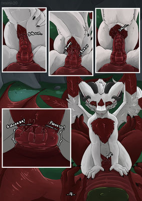 Unexpected Delays 4/5
art by besonik
Keywords: comic;dragon;dragoness;hybrid;male;female;feral;M/F;penis;cowgirl;vaginal_penetration;closeup;spooge;besonik