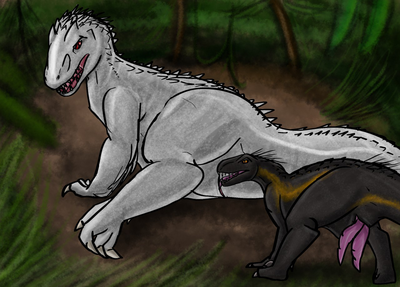 Indominus and Indoraptor
art by betla
Keywords: jurassic_world;dinosaur;theropod;indominus_rex;indoraptor;male;female;feral;M/F;penis;hemipenis;cloaca;oral;betla
