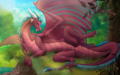 Forest Dragoness
art by bitemylip
Keywords: dragoness;female;feral;solo;vagina;spooge;bitemylip