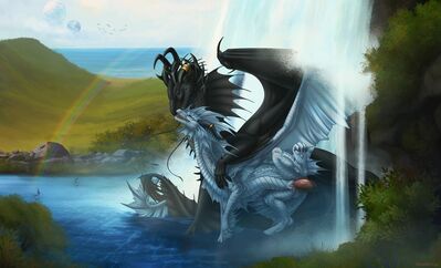 Waterfall Mating
art by bitemylip
Keywords: dragon;dragoness;male;female;feral;M/F;penis;spoons;vaginal_penetration;bitemylip