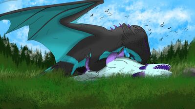 Wild Sex
art by bizzareraccoon and Trail-Of-Scales
Keywords: how_to_train_your_dragon;httyd;night_fury;dragon;dragoness;male;female;feral;M/F;penis;missionary;suggestive;bizzareraccoon;Trail-Of-Scales