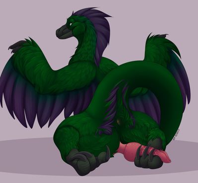 Cute Raptor
art by blackbatwolf
Keywords: dinosaur;theropod;raptor;male;feral;solo;penis;masturbation;footjob;blackbatwolf