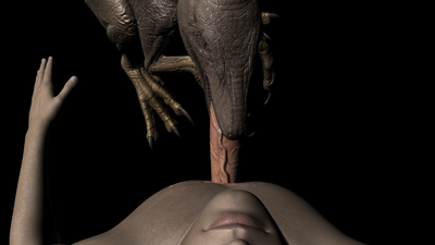 Raptor Oral
art by blackburn538
Keywords: beast;dinosaur;theropod;raptor;human;man;male;feral;penis;oral;cgi;blackburn538