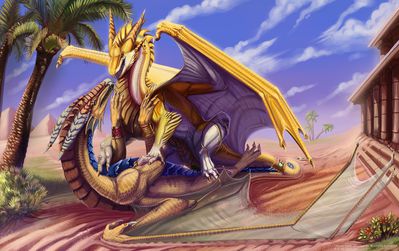 Oasis Rides
art by bl_darksoul
Keywords: dragon;dragoness;male;female;feral;M/F;penis;cowgirl;vaginal_penetration;bl_darksoul