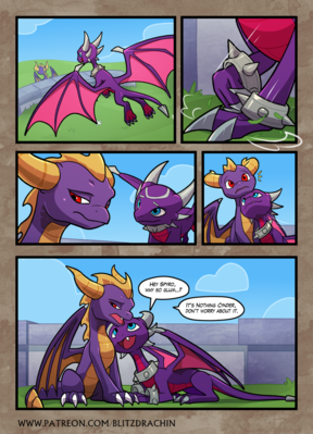 A Friend In Need 1
art by blitzdrachin
Keywords: comic;videogame;spyro_the_dragon;dragon;dragoness;spyro;cynder;male;female;anthro;non-adult;blitzdrachin