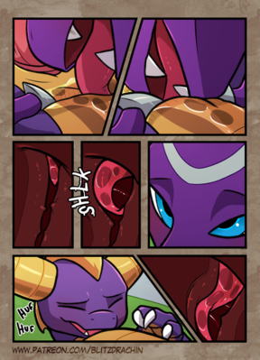 A Friend In Need, page 4
art by blitzdrachin
Keywords: comic;videogame;spyro_the_dragon;cynder;spyro;dragon;dragoness;male;female;anthro;M/F;penis;oral;anal;rimjob;internal;spooge;closeup;blitzdrachin