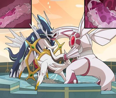 Legendary Trio
art by blitzdrachin
Keywords: anime;pokemon;arceus;dialga;palkia;dragon;male;anthro;M/M;threeway;spitroast;penis;from_behind;anal;oral;internal;spooge;blitzdrachin