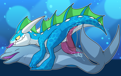 Ecco and Zap (Skylanders)
art by blitzdrachin
Keywords: videogame;skylanders;cetacean;dolphin;dragon;ecco;zap;male;anthro;M/M;penis;missionary;masturbation;spooge;blitzdrachin