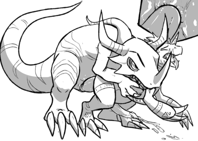 Greymon and Growlmon
art by blitzdrachin
Keywords: anime;digimon;dragon;greymon;growlmon;male;anthro;M/M;penis;from_behind;anal;closeup;spooge;blitzdrachin