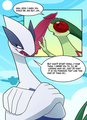 Legendary Desires 3
art by blitzdrachin
Keywords: comic;anime;pokemon;bird;avian;insect;lugia;flygon;male;anthro;M/M;penis;suggestive;spooge;blitzdrachin