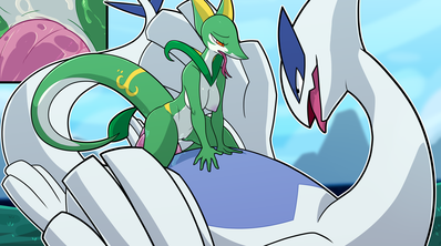 Lugia and Serperior
art by blitzdrachin
Keywords: anime;pokemon;bird;avian;snake;lugia;serperior;male;female;anthro;breasts;M/F;penis;cowgirl;vaginal_penetration;closeup;blitzdrachin