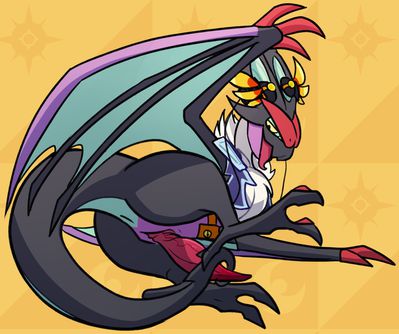 Noivern
art by blitzdrachin
Keywords: anime;pokemon;dragon;wyvern;noivern;male;anthro;solo;penis;blitzdrachin