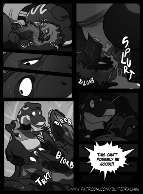 Project Geeker Comic 24
art by blitzdrachin
Keywords: comic;cartoon;project_geeker;dinosaur;ankylosaurus;theropod;tyrannosaurus_rex;trex;noah;geeker;male;anthro;M/M;penis;missionary;anal;closeup;spooge;blitzdrachin