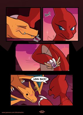 Unexpected Reward 3
art by blitzdrachin
Keywords: comic;anime;pokemon;dragon;charizard;charmeleon;male;female;anthro;M/F;blitzdrachin