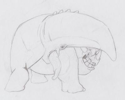 Woog (We're Back)
art by blondehusky
Keywords: cartoon;were_back_a_dinosaurs_story;dinosaur;ceratopsid;triceratops;woog;male;anthro;solo;penis;blondehusky