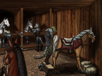 Stables
art by bloodraptor
Keywords: lizard;male;anthro;furry;equine;horse;female;feral;M/F;from_behind;spooge;bloodraptor