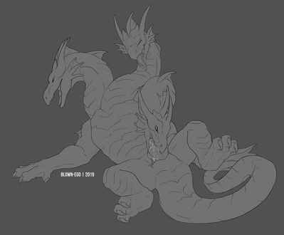 Three's Trouble
art by blown-ego
Keywords: dragon;hydra;male;feral;solo;penis;oral;autofellatio;spooge;blown-ego