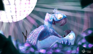 Blu and Jewel Having Sex
art by imaajfpstnfo
Keywords: cartoon;rio;avian;bird;parrot;blu;jewel;male;female;M/F;missionary;cloaca;imaajfpstnfo