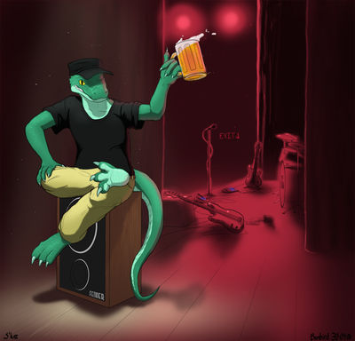 Scaurus
art by bombird
Keywords: lizard;male;anthro;solo;non-adult;bombird