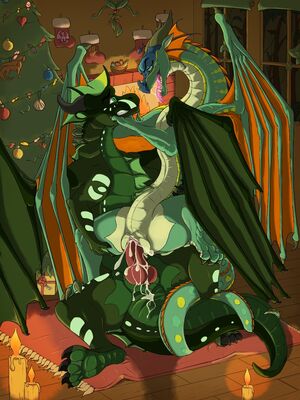 Glory Riding Seaweed 2 (Wings_of_Fire)
art by brokenscales
Keywords: wings_of_fire;seawing;rainwing;dragon;dragoness;feral;M/F;penis;reverse_cowgirl;vaginal_penetration;spooge;holiday;brokenscales