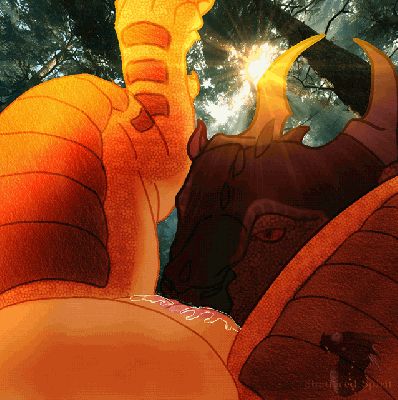 Lotus and Beryl (Wings_of_Fire)
art by c0rrupt3dm3m0ry
Keywords: video;animated_gif;wings_of_fire;skywing;dragoness;female;feral;lesbian;oral;spooge;c0rrupt3dm3m0ry