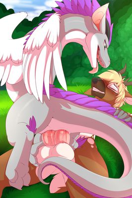 Deer-Spangle and Zephyr
art by camychan
Keywords: dragoness;wyvern;female;feral;furry;cervine;deer;male;anthro;M/F;penis;hemipenis;cowgirl;double_penetration;anal;vaginal_penetration;camychan