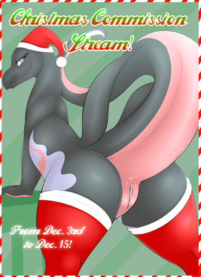 Salazzle
art by camychan
Keywords: anime;pokemon;lizard;salazzle;female;anthro;solo;vagina;holiday;camychan