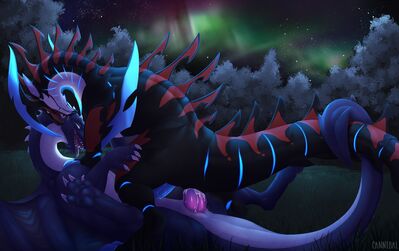 Under the Northern Lights
art by cannibalistic-tendencies
Keywords: dragon;dragoness;male;female;feral;M/F;penis;cowgirl;vaginal_penetration;spooge;cannibalistic-tendencies