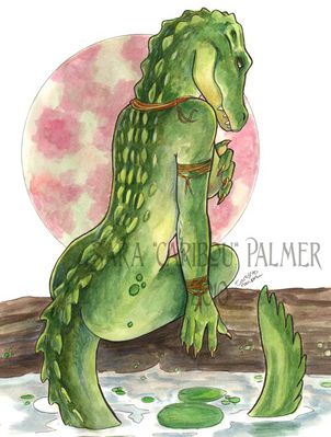 Gator Gal 2
art by caribou
Keywords: crocodilian;alligator;female;anthro;breasts;solo;caribou