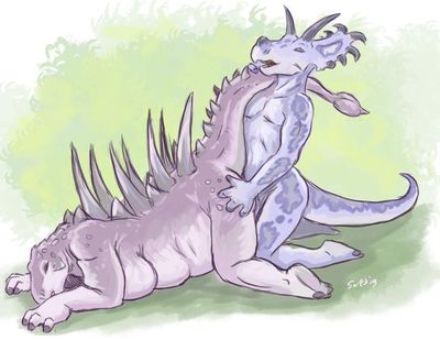 Dinosaur Sex
art by caribou
Keywords: dinosaur;stegosaurus;ceratopsid;triceratops;male;female;feral;anthro;breasts;M/F;from_behind;caribou