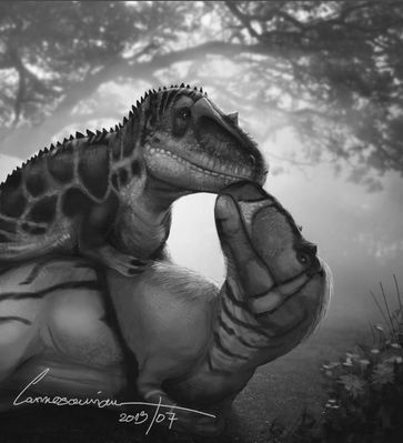 Tender Nuzzles
art by carnosaurian
Keywords: dinosaur;theropod;daspletosaurus;male;female;feral;M/F;romance;non-adult;carnosaurian