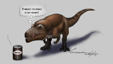 Daspletosaurus Ravioli
art by carnosaurian
Keywords: dinosaur;theropod;daspletosaurus;feral;solo;humor;non-adult;carnosaurian