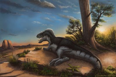 Valya Resting
art by carnosaurian
Keywords: dinosaur;theropod;allosaurus;feral;solo;cloaca;carnosaurian
