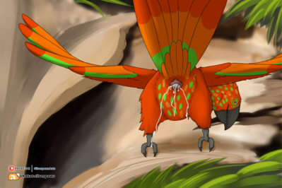 Firebird
art by chakat-silverpaws
Keywords: avian;bird;female;feral;solo;cloaca;presenting;spooge;chakat-silverpaws