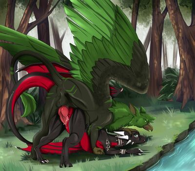 Riverside Mating
art by charliemcarthy
Keywords: videogame;spyro_the_dragon;cynder;dragoness;gryphon;male;female;feral;M/F;penis;from_behind;vaginal_penetration;spooge;charliemcarthy