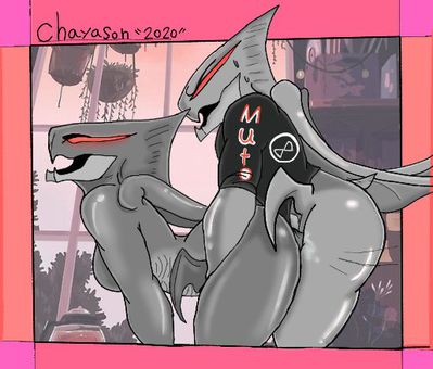 MUTO Sex
art by chayason
Keywords: godzilla;gojira;muto;male;female;anthro;breasts;M/F;penis;from_behind;suggestive;chayason