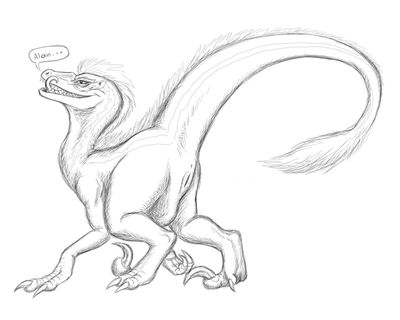 Ellie Raptor Horny
art by chewtoy
Keywords: beast;jurassic_park;dinosaur;theropod;raptor;deinonychus;female;feral;ellie;alan;solo;transformation;cloaca;chewtoy