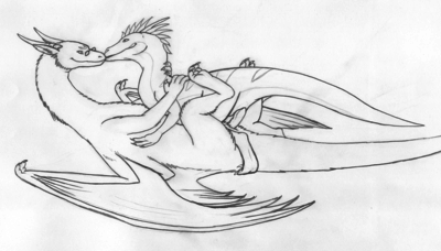 Fluffy Love
art by chizmo
Keywords: dragoness;dinosaur;theropod;raptor;deinonychus;male;female;feral;M/F;penis;missionary;vaginal_penetration;chizmo