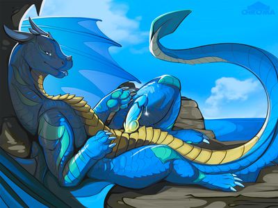 Solo Drake
art by chromamancer
Keywords: dragon;male;feral;solo;penis;chromamancer