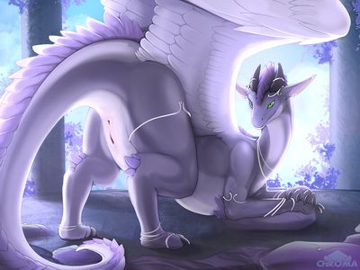 Sunlight Sanctum
art by chromamancer
Keywords: dragoness;female;feral;solo;vagina;presenting;chromamancer