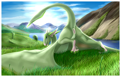 Green
art by clb.
Keywords: dragoness;wyvern;female;feral;solo;vagina;presenting;clb.