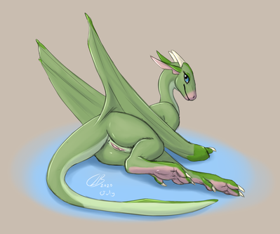 Katie
art by clb.
Keywords: dragon;wyvern;female;feral;solo;vagina;clb.