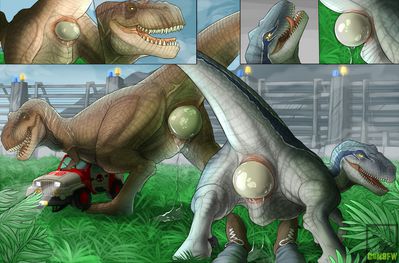 Jurassic Oviposition
art by cmnsfw
Keywords: jurassic_world;jurassic_park;dinosaur;theropod;raptor;deinonychus;tyrannosaurus_rex;trex;blue;female;feral;solo;egg;oviposition;closeup;spooge;cmnsfw