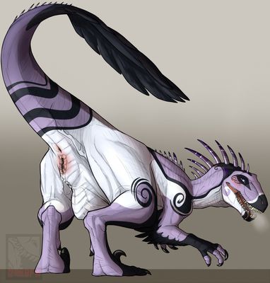 Raptor Ready
art by cmnsfw
Keywords: dinosaur;theropod;raptor;deinonychus;female;feral;solo;vagina;presenting;spooge;cmnsfw