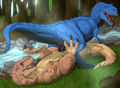 Tyrannosaurs Making Eggs
art by cmnsfw
Keywords: dinosaur;theropod;tyrannosaurus_rex;trex;male;female;feral;M/F;penis;reverse_cowgirl;cloacal_penetration;cmnsfw